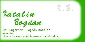 katalin bogdan business card